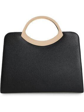Women's Black Small Dressy Clutch Purse For Elegant Party Wedding Evening Bag
